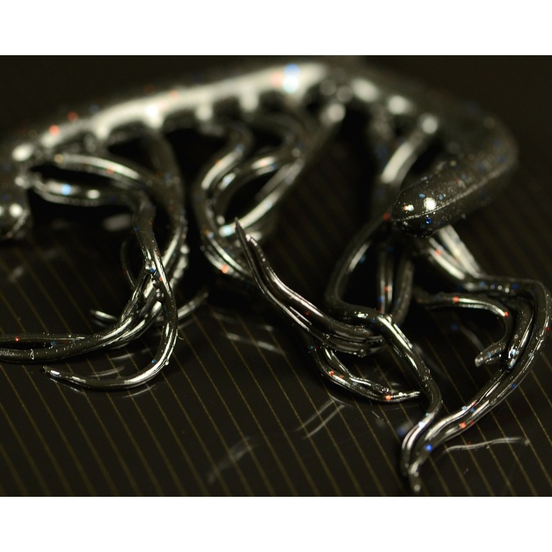 Hareline Mini Squiggle Worms Black