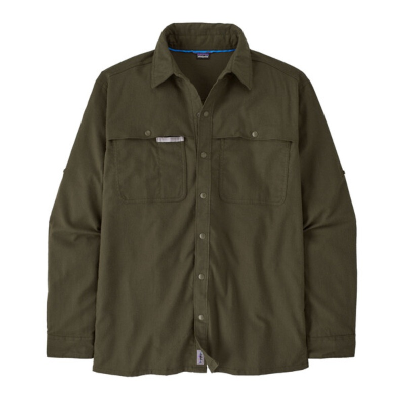 Patagonia Men’s Early Rise Stretch Shirt – Pine Needle Green Medium