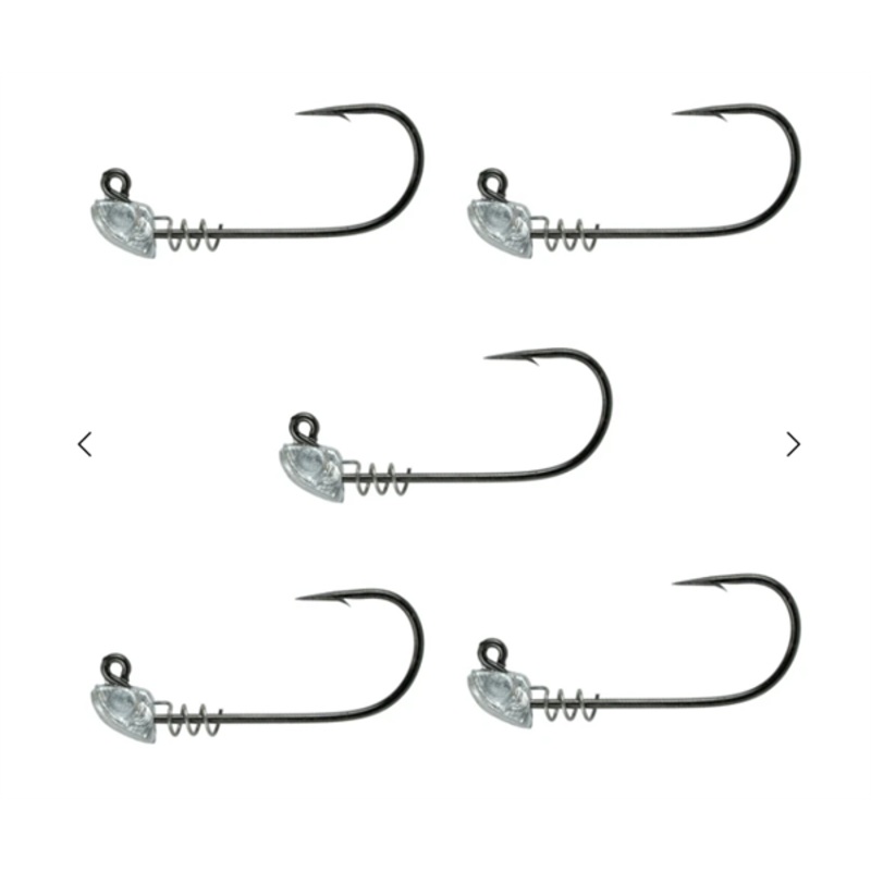 6th Sense Umbrella Rig Jig Heads (10 Pk) 1/8oz Unpainted