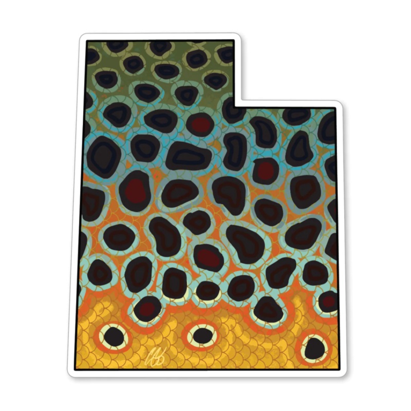 Casey Underwood Utah Brown Decal Sticker