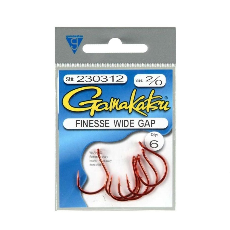 Gamakatsu Finesse Wide Gap Hook NS Black 1/0 (6pk)