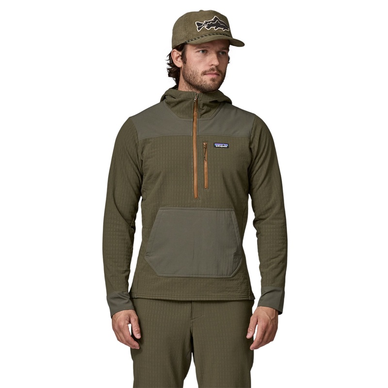 Patagonia M’s R2 TechFace Pullover Pine Needle Green / PNGR XS