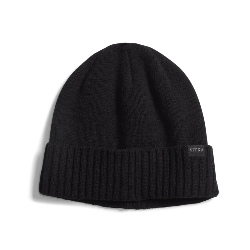 Sitka Cuffed Knit Beanie Sitka Black One Size