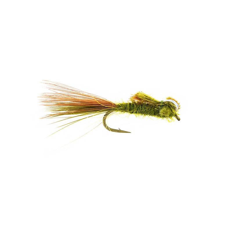 Umpqua Scott’s Damsel – Dirty Olive (3-Pack) 14 Dirty Olive