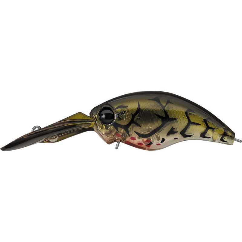 Evergreen International WH-8 Deep Diving Crankbait Bleeding Green Craw