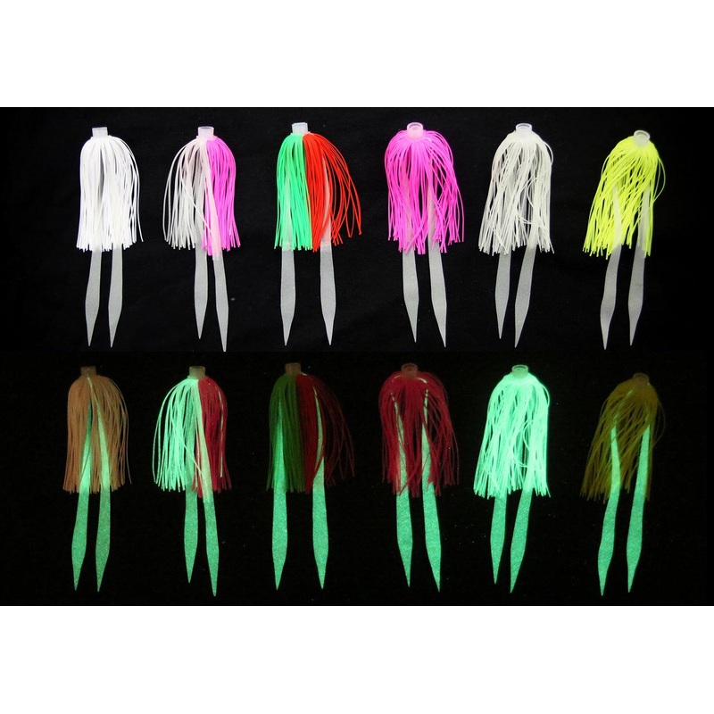 Jigging World Micro Silicone Skirt Teasers Chartreuse