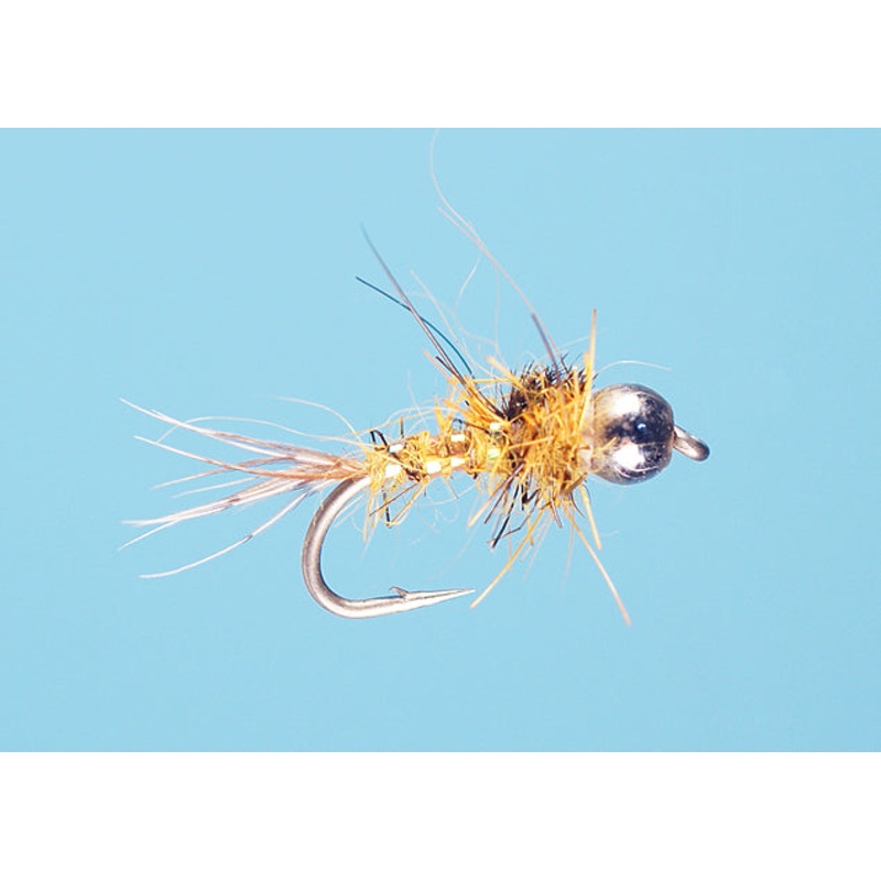 Montana Fly Company Galloup’s BH Peacock Hare’s Ear – Gold Gold 14 1 dozen