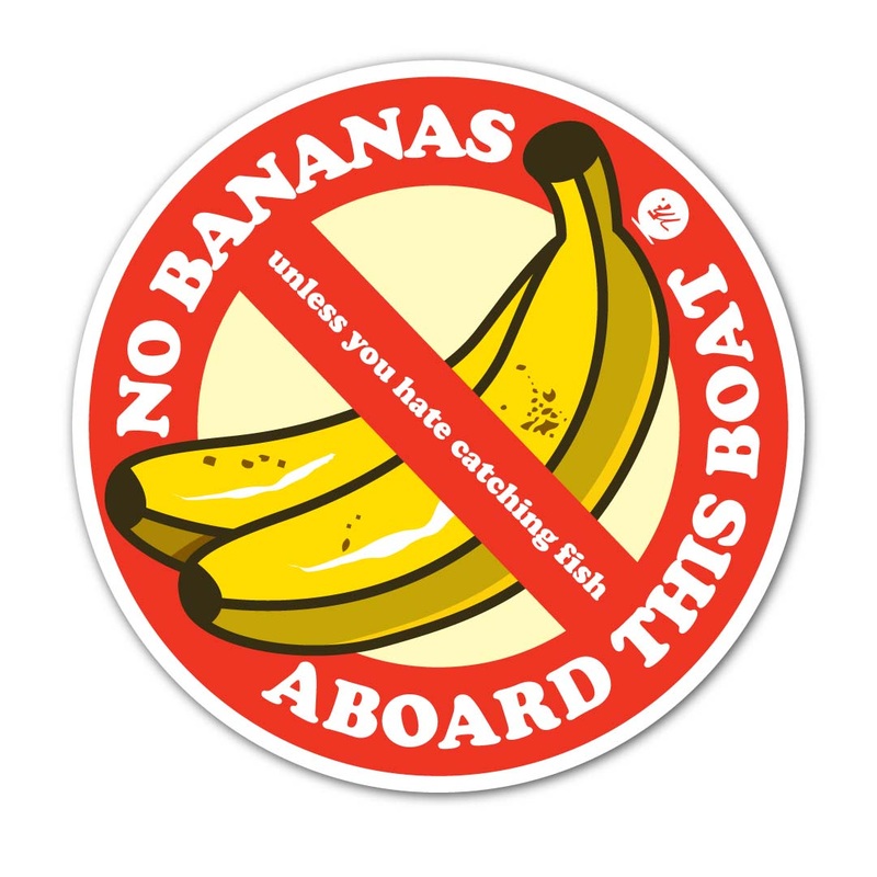 Musky Fool No Bananas Sticker