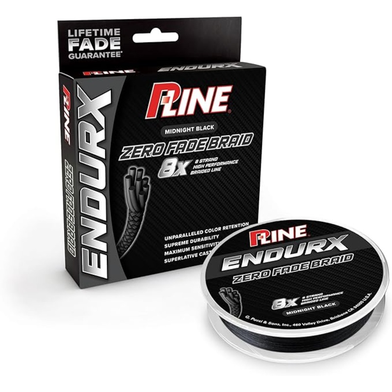 P-Line Endurx No Fade Braid 300yd Midnight Black 10lb