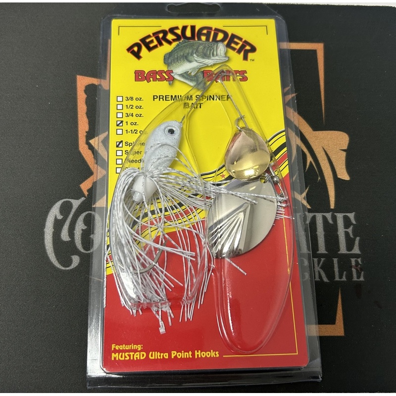 PERSUADER PREMIUM SPINNER BAIT DEEP RUNNERS Black w/ Gold Willow/Willow 1oz