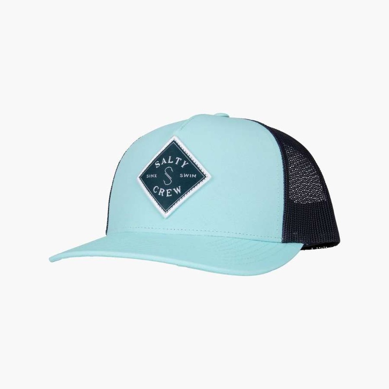 SALTY CREW SEALINE RETRO TRUCKER HAT DUSTY  TURQUOISE