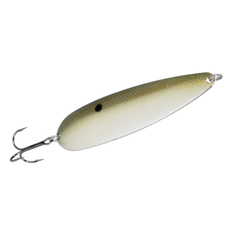 STRIKE KING SEXY SPOON Green Gizzard Shad 4″