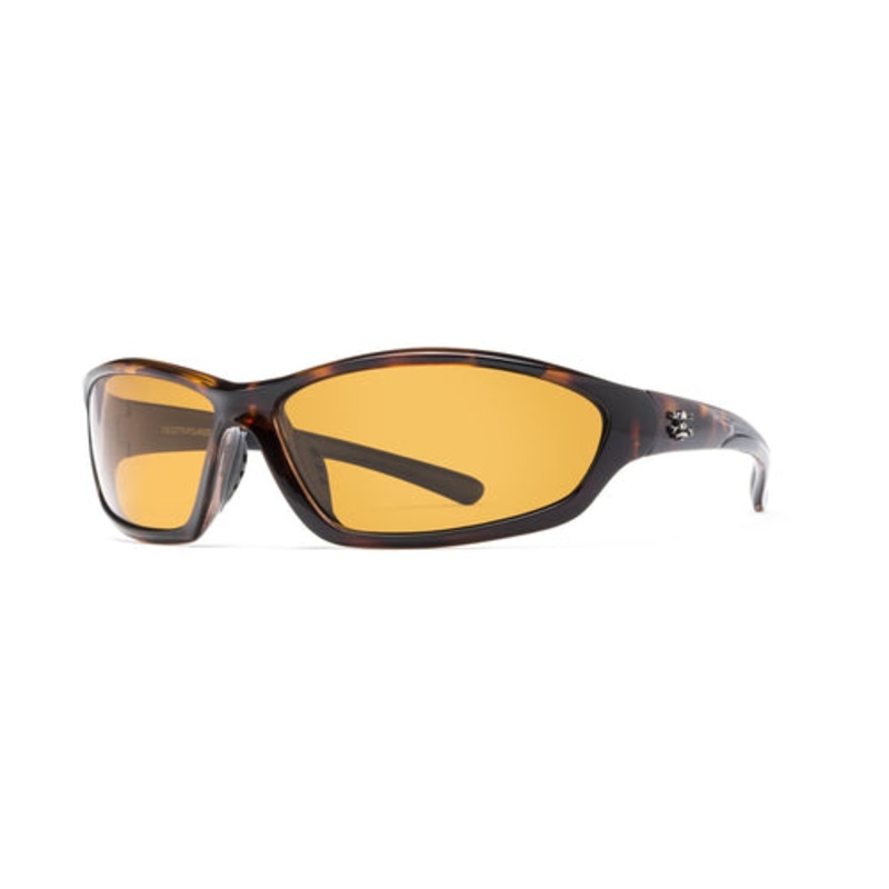 CALCUTTA POLARIZED BACKSPRAY SUNGLASSES TORTOISE AMBER MIRROR