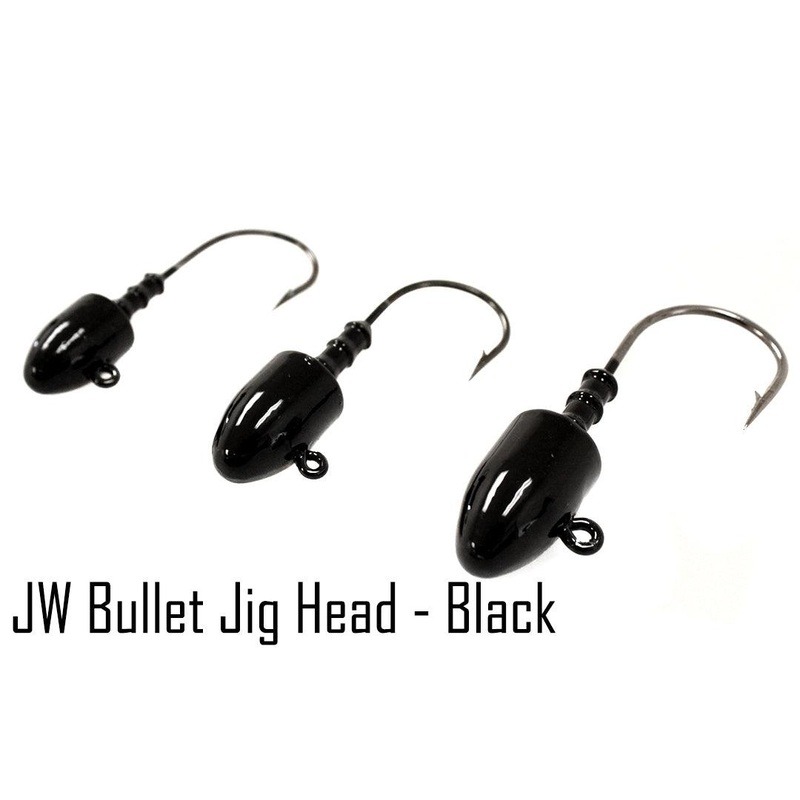 Jigging World Bullet Head Jigs Black 1 oz