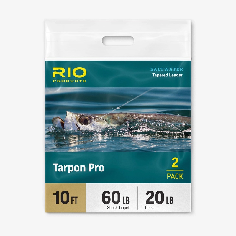RIO TARPON PRO LEADER – 2 PACK 10ft 60 LB / 20 LB