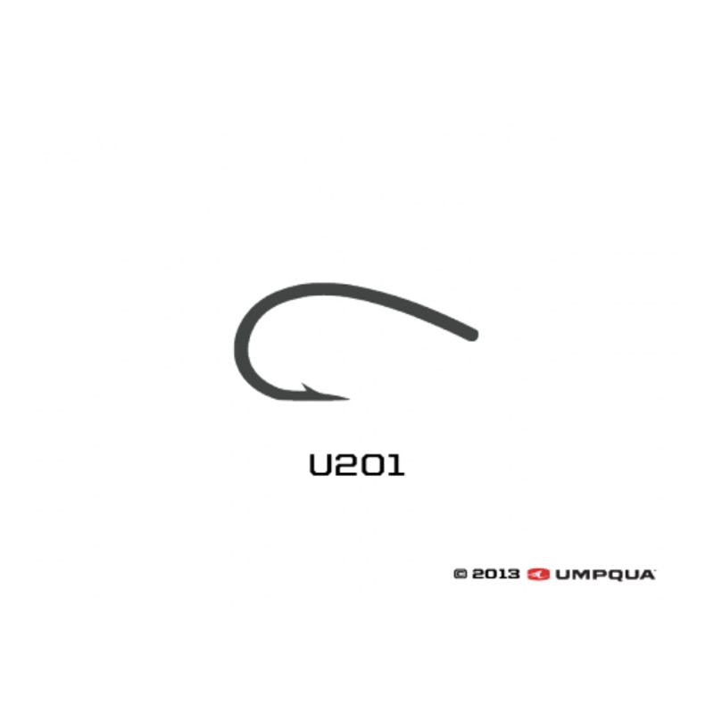 Umpqua U-Series U201 Nymph Curved Tying Hooks 50-pack 12