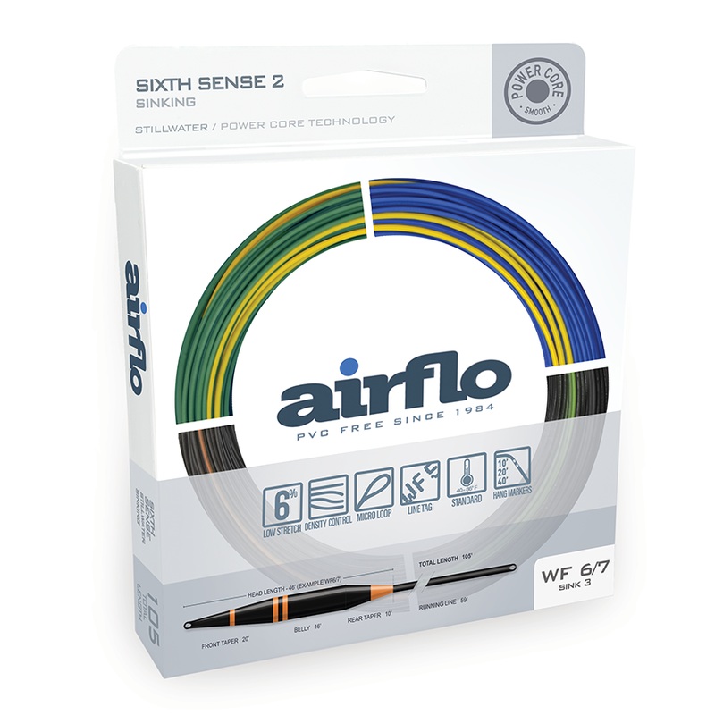 Airflo SUPERFLO SIXTH SENSE 2  SLOW INTERMEDIATE WF5/6SI TRANSLUCENT OLIVE