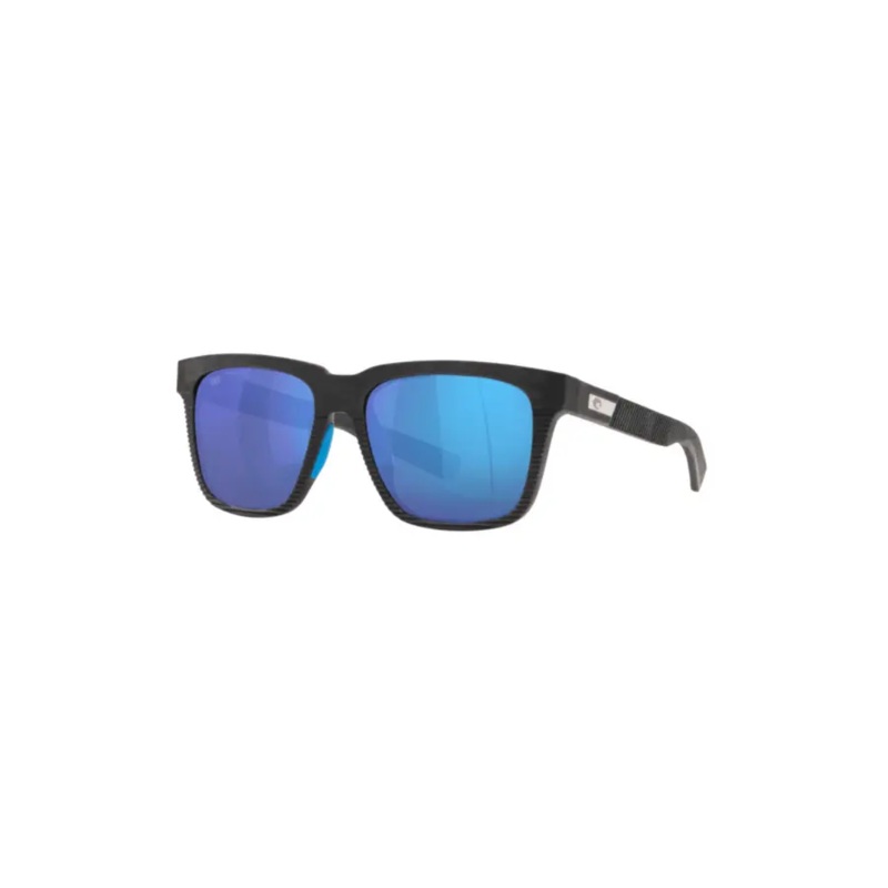 COSTA PESCADOR POLARIZED SUNGLASSES NET GRAY W/ BLUE RUBBER BLUE MIRROR GLASS (580G)