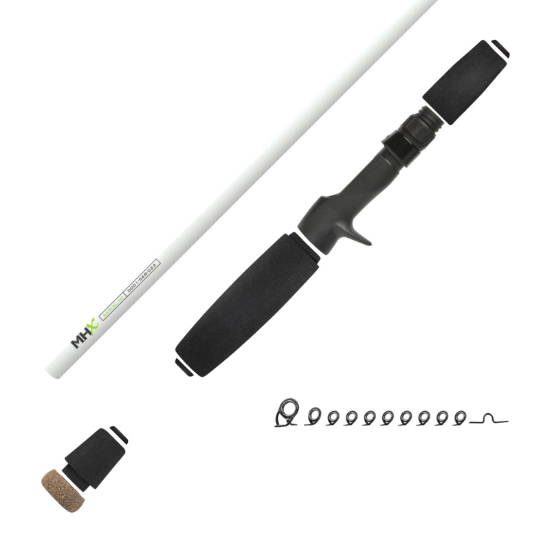 7’3″ Med-Heavy MHX Mag Bass Casting Rod Kit Slate Cork