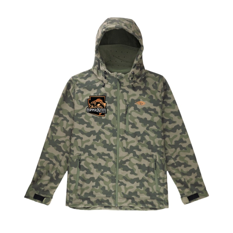 AFTCO COPPERSTATE TACKLE REAPER TACTICAL JACKET Green OG Camo Medium