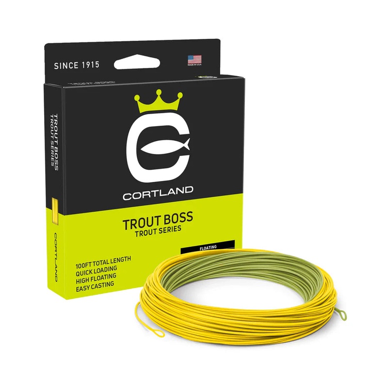 Cortland Trout Boss WF3F Chartreuse/White
