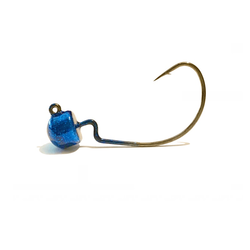 Midnight Blue EWG Ned Jig Head 3pk 3/32oz