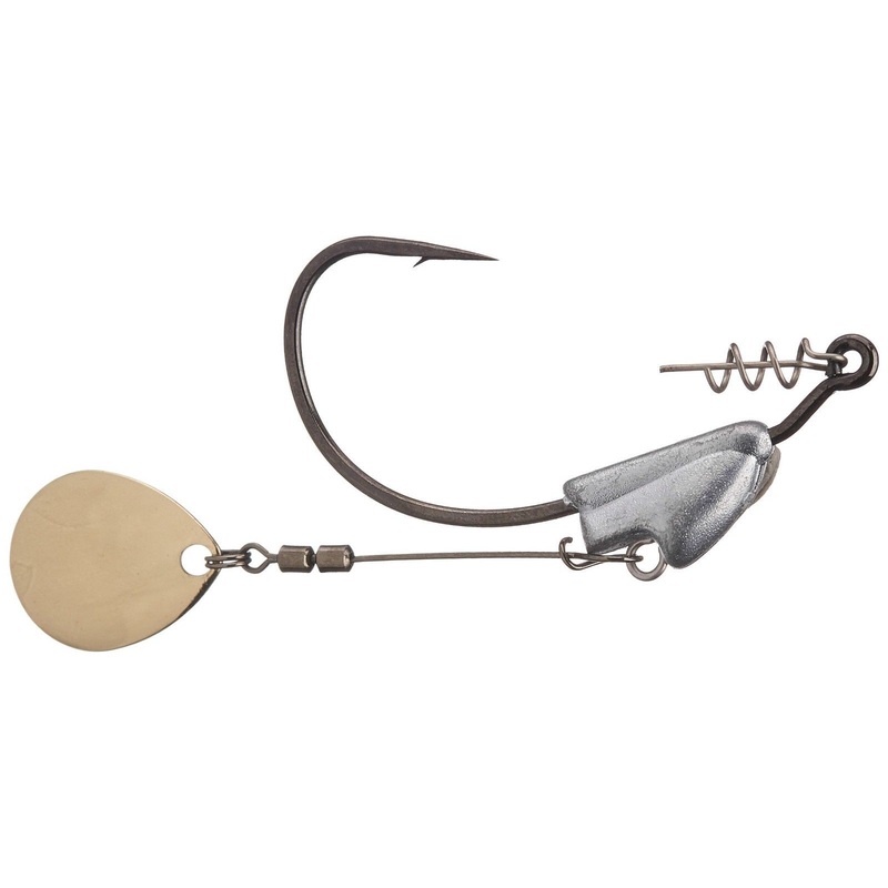 Owner Flashy Swimmer Underspin Jig w/ TwistLOCK CPS 2 pack Gold Colorado 1/8 oz – 1/0 hook