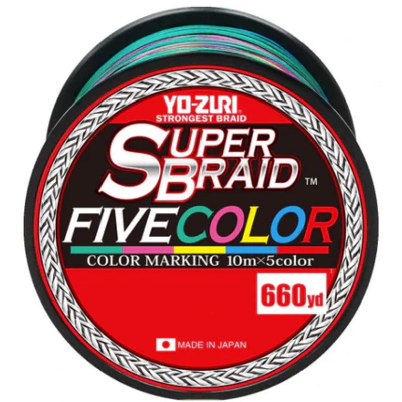 Yo-Zuri Superbraid Braided Line Five Color 100 660yds