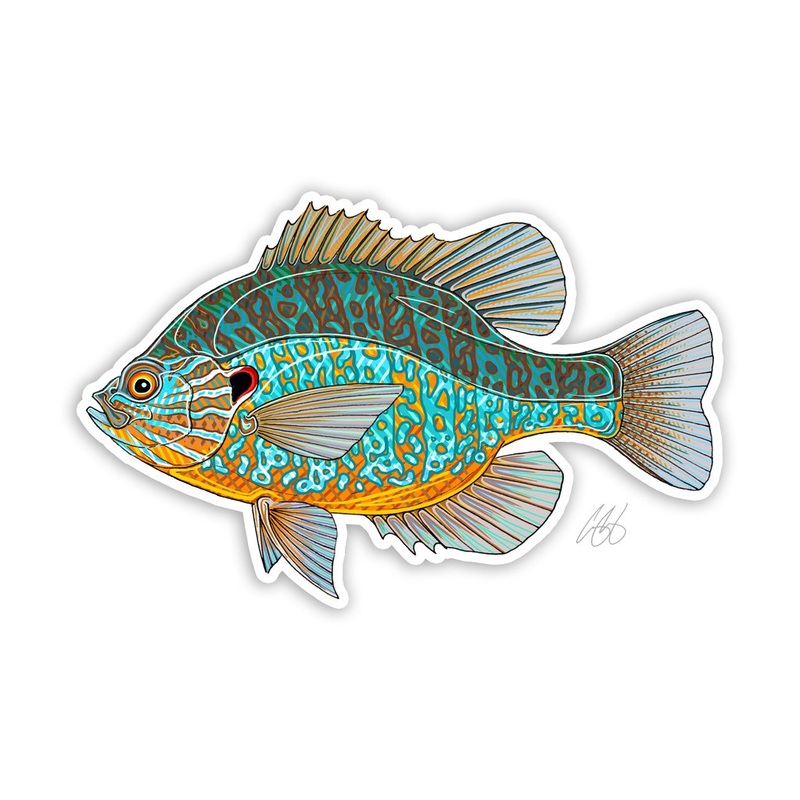 Casey Underwood Pumpkinseed Decal Sticker