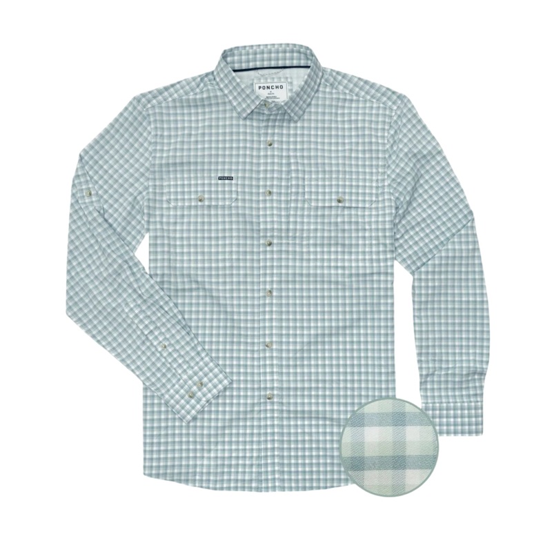 Poncho M’s The Amberjack Shirt Regular Green Plaid S