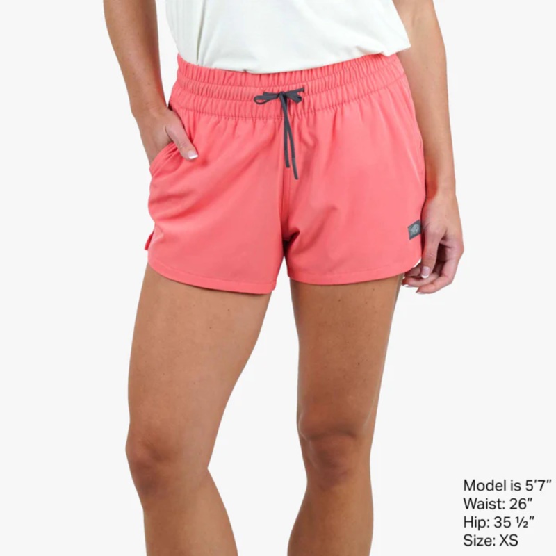 AFTCO STRIKE SHORTS CORAL SHORELINE CAMO XS