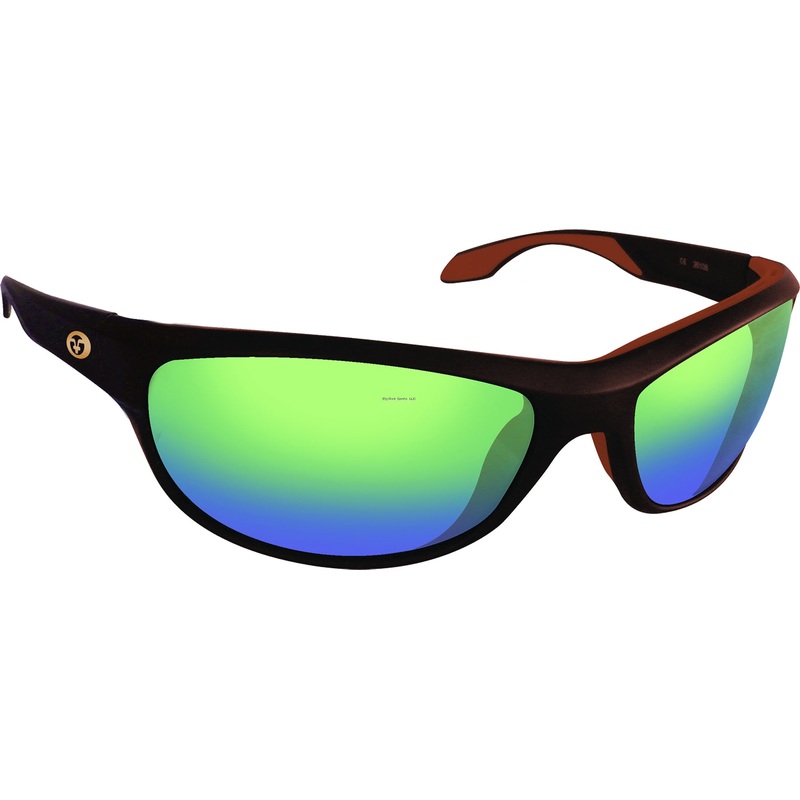 Flying Fisherman Cayo Polarized Sunglasses Matte Bronze/Amber Green