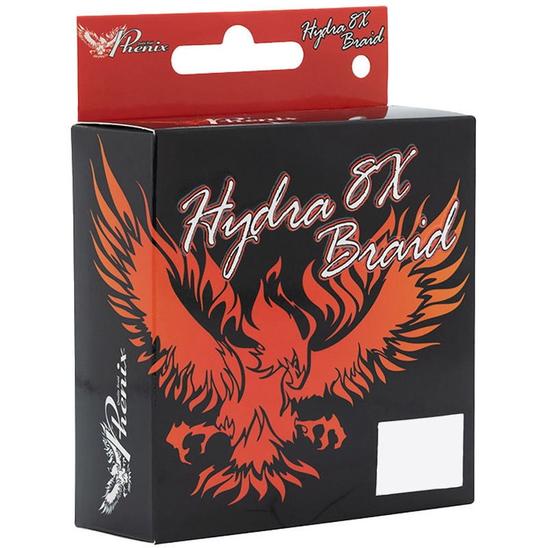 Phenix Hydra 8X Braided Line Filler Spools – High-Vis Orange & Yellow Orange Yellow 10 lb – 350 yds