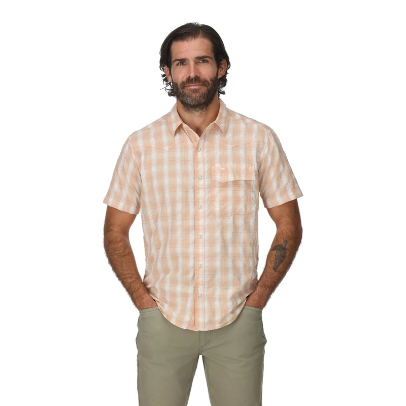 Simms M’s Big Sky SS Shirt Black Plaid S