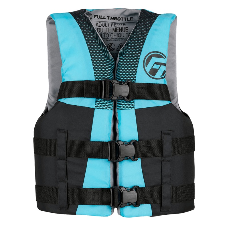 FULL THROTTLE TEEN NYLON LIFE JACKET AQUA