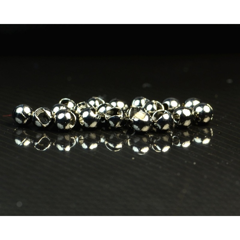 Hareline Slotted Tungsten Beads (1.5mm – 2.8mm) 1/16 (1.5mm) Black