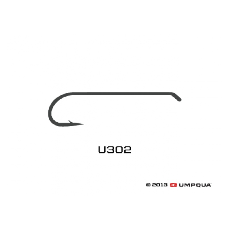 Umpqua U-Series U302 Fly Tying Streamer/Nymph Hooks Assorted Sizes 16