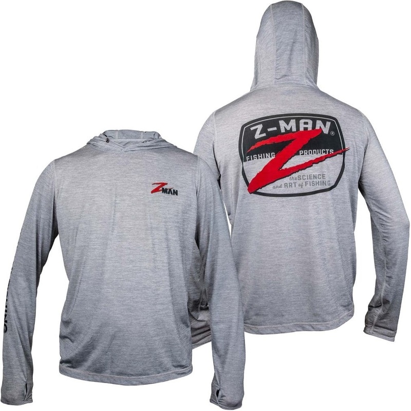 Z-Man Badge Logo Tech HoodieZ Gray Heather Small
