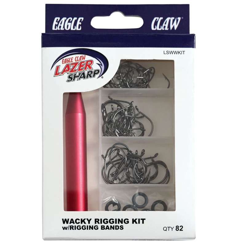 Eagle Claw Lazer Sharp Wacky Worm Kit W/ Rigging Bands