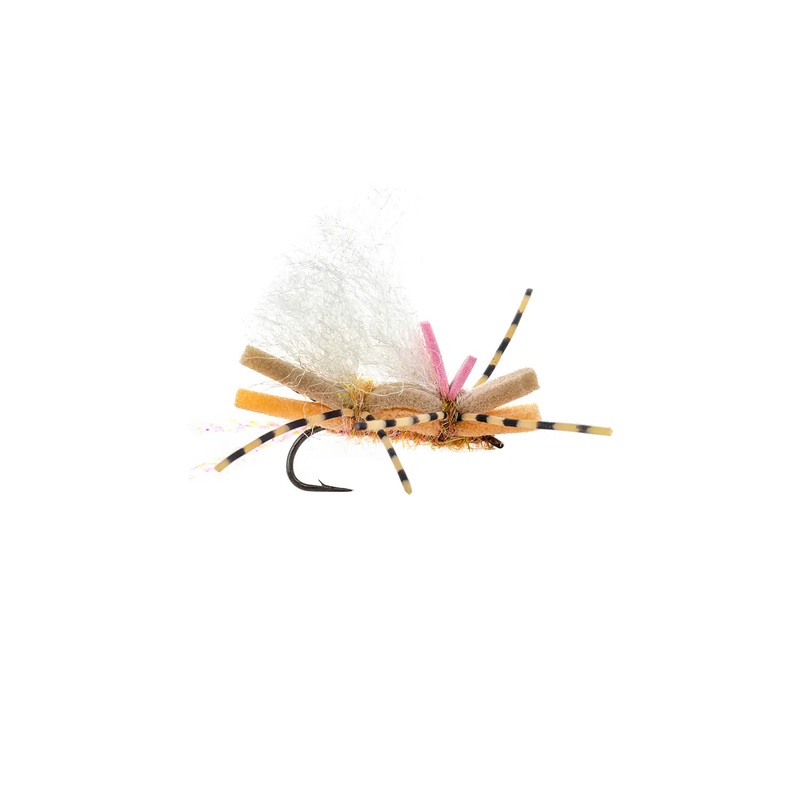 Montana Fly Company Double Stack Chubby Chernobyl – Tan / Peach (3-Pack) 10 Tan / Peach