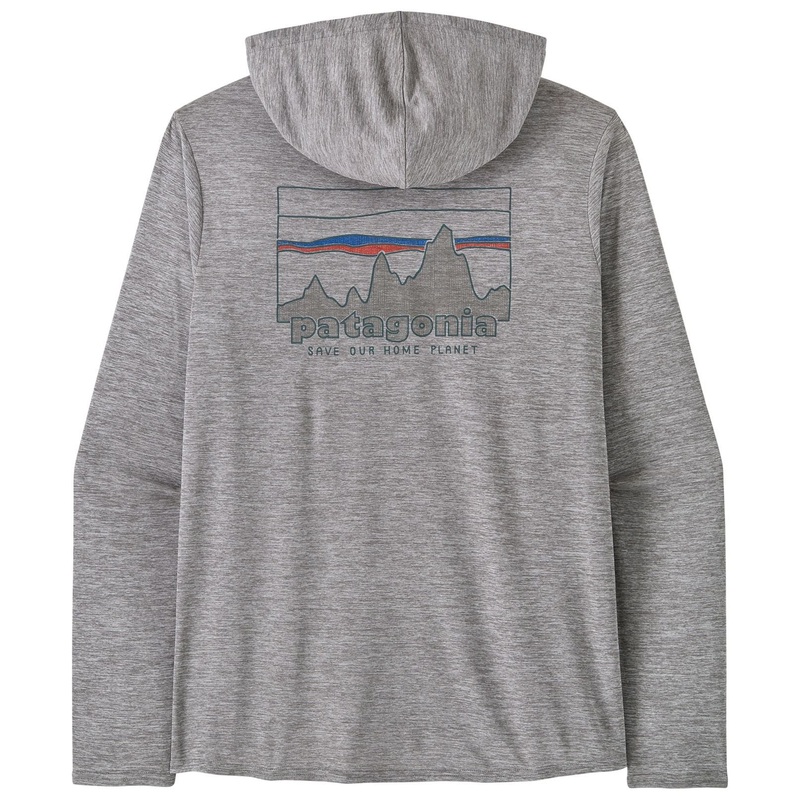 Patagonia Men’s Cap Cool Daily Graphic Hoody ’73 Skyline: Feather Grey S