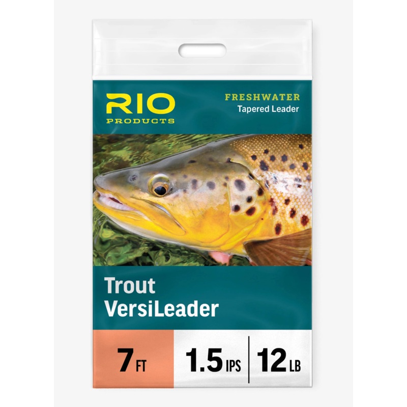 Rio Trout Versileader Sinking Tapered Leader 7ft 12lb – Fly Fishing 1.5ips – Clear Float
