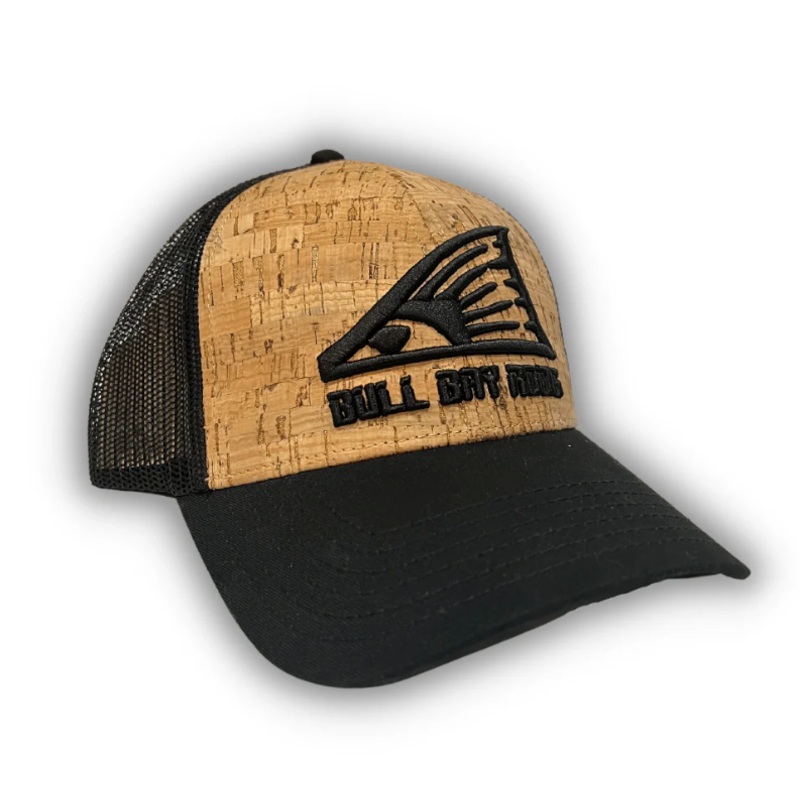 Bull Bay Rods Classic Cork Trucker Hat Redtail BBR Logo