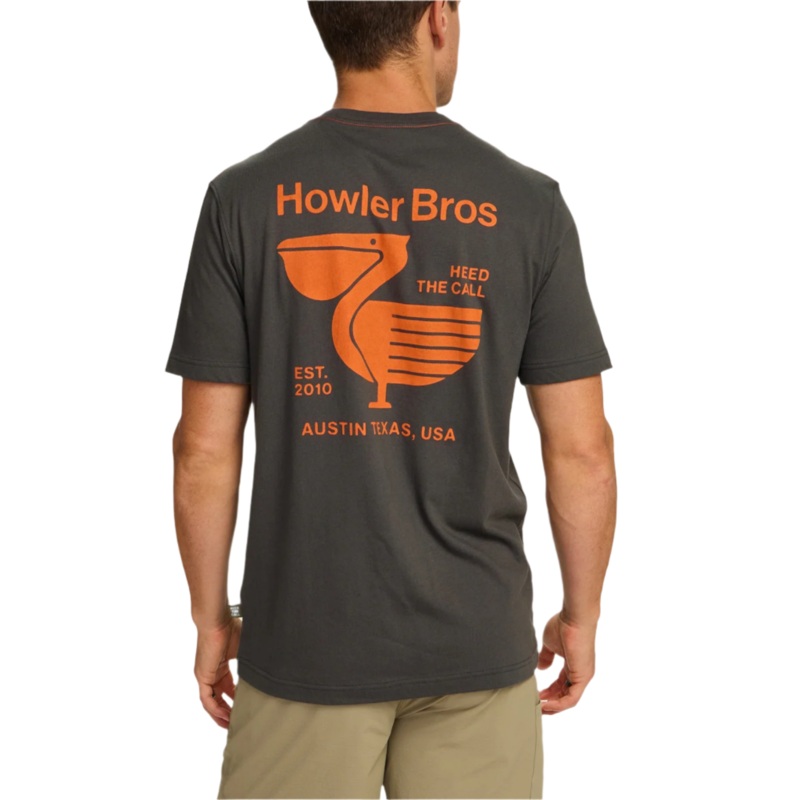 Howler Brothers Pocket T – Pelican Postage Antique Black S