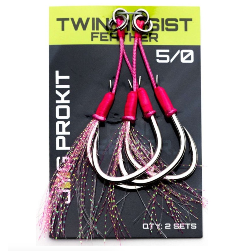 Jyg Pro Twin Assist Feather 5/0 Pink
