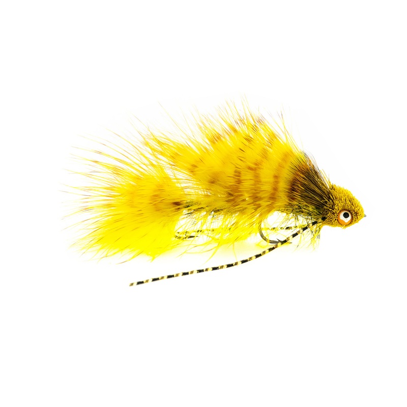 Montana Fly Company Galloup’s Barred Mini Dungeon -Yellow (3-Pack) 6 Yellow