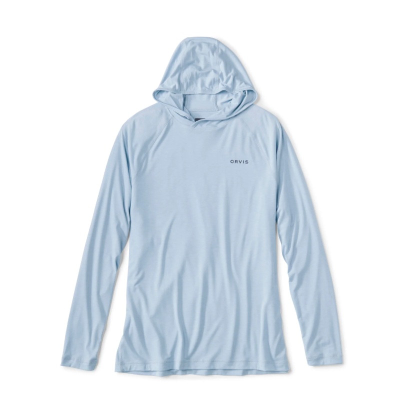 Orvis DriCast Logo Hoodie – Blue Fog Small