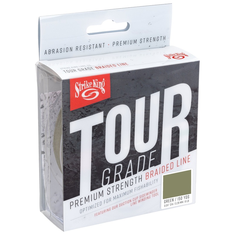 Strike King Tour Grade Braid Green Braided Line 8 pound 150 yards
