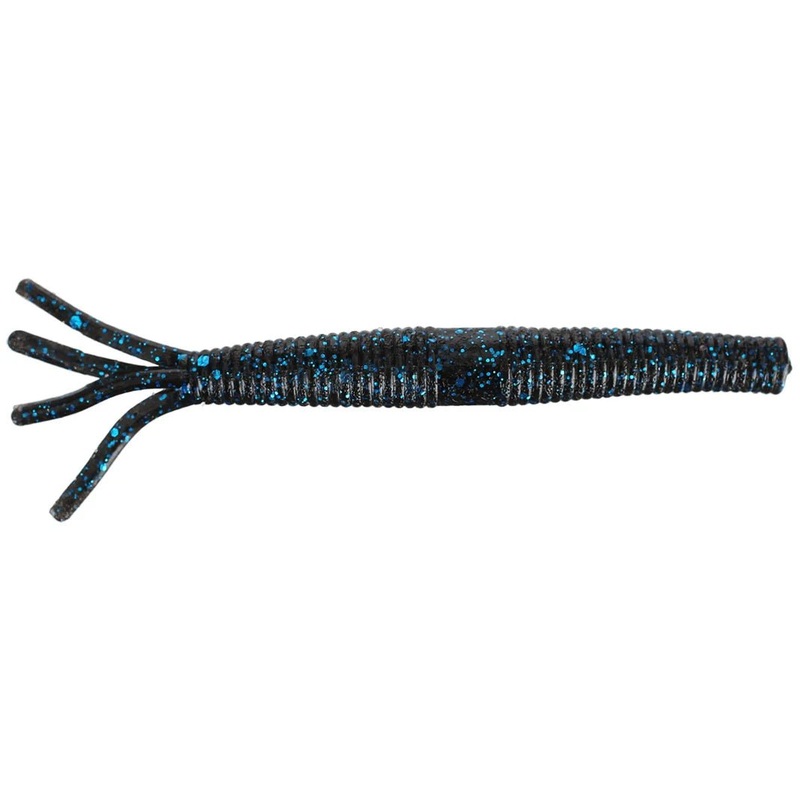 Z-Man HULA STICKZ 6pk BLACK/BLUE FLAKE