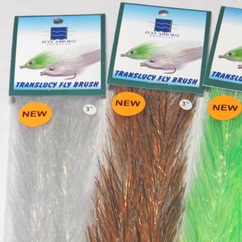 RD Fly Fishing Translucy Fly Brush 5″ White